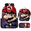 Cartoon Backpack, Primary And Secondary School Students Three-Piece Set, School Bag, Backpack, Shoulder Bag, Pencil Case.