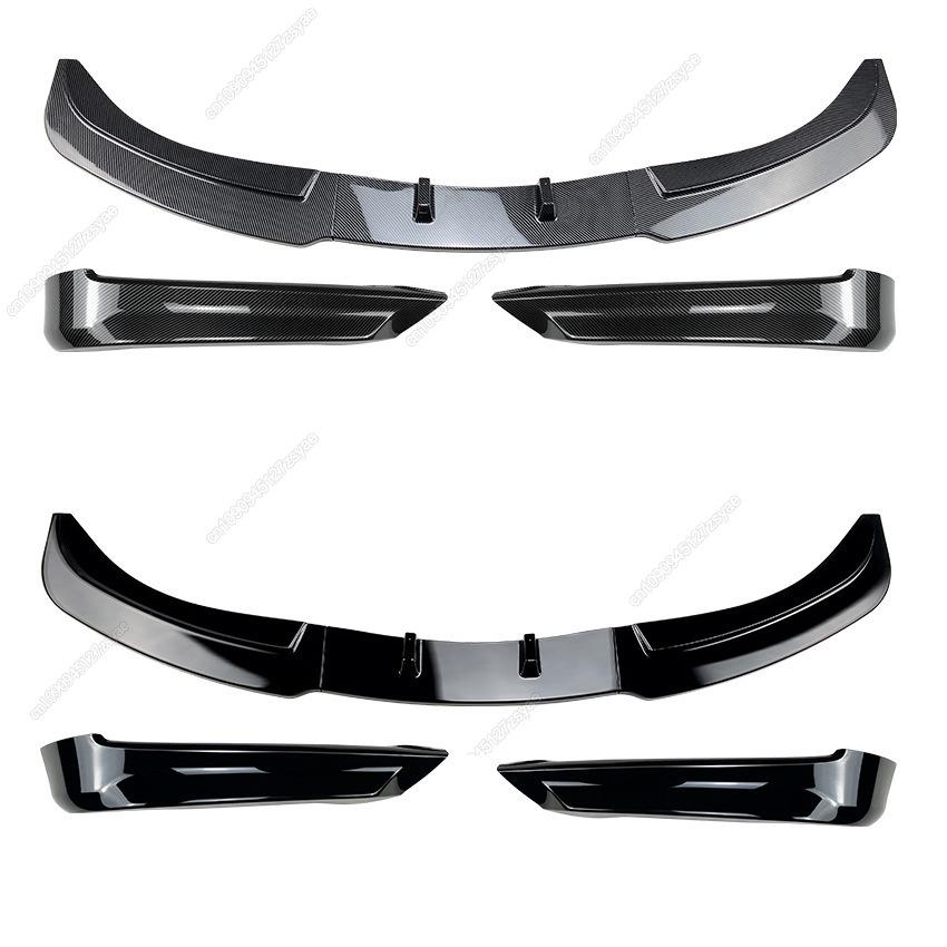 Front Bumper Lip Splitter Diffuser For BMW 3 Series E90 E91 318i 320i 330i 2005-2008 Pre-Facelift ABS Spoiler Body Kit Tuning