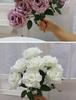 9-Head Diamond Rose Silk Bouquet for Wedding & Home Décor