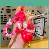 Cartoon Style Wind Chime Floating Bottle Keychain Adorable Bear Acrylic Gift Pendant