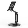 Universal 360 Rotating Aluminum Alloy Desktop Phone Tablet Stand Adjustable Height Foldable Desk Bed Office