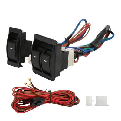5 Stück Universelle Auto Strom Elektrische Fensterheber Schalter Regler Kits mit Kabelbaum für 2 Türen