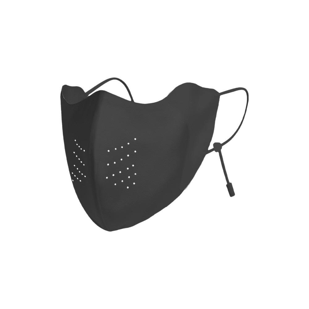 

Adjustable Breathable Silk Mask Thin Solid Color Face Cover Sunscreen Veil Sunshade Sunscreen Mask Golf чёрный