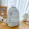 female college students simple college style computer backpack to reduce the burden of large capacity junior high school students backpack tide