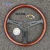 14inch 358mm JDM Classic Wooden Steering Wheel Racing Sport Vintage Wood Steering Wheel Car Accessories