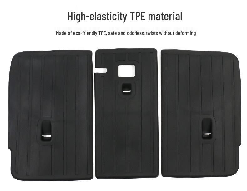 Tesla Model Y Rear Seat Back Pad TPE Trunk Protector.