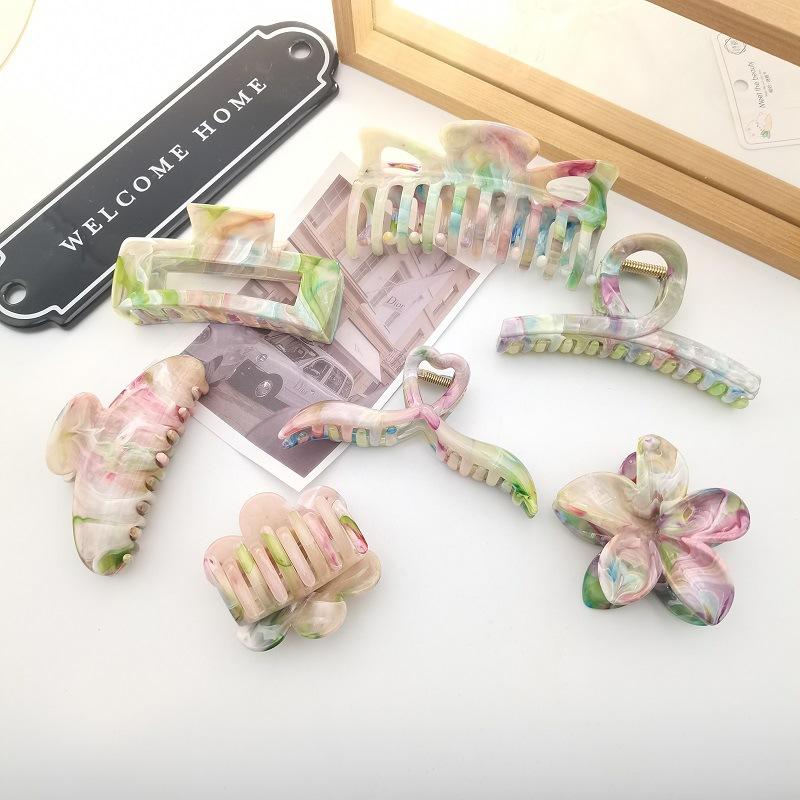 Ac de păr premium cu acid acetic pentru femei, spate de cap, clip mic de prindere, ac de păr, clip rechin, semi-prindere păr, accesoriu de cap