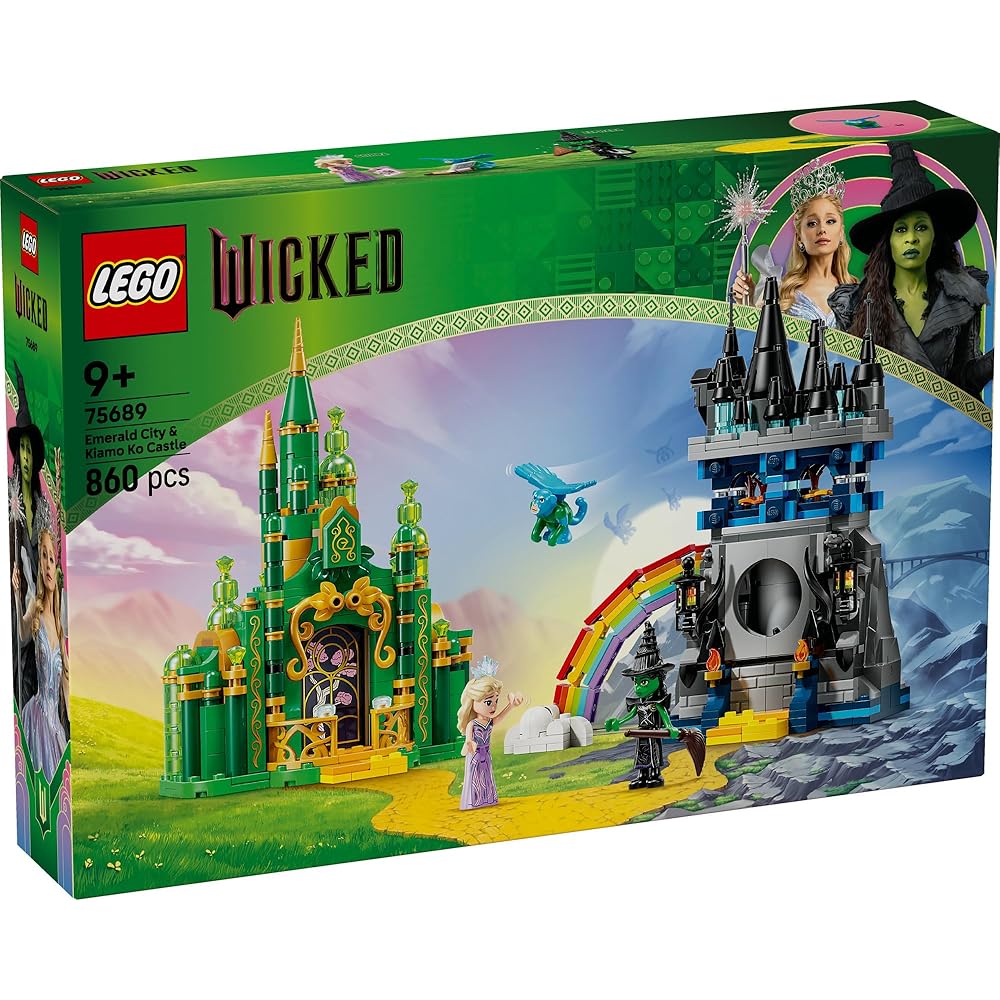 LEGO Wicked Emerald City and Kiamo Castle Building Set for Kids 9-11 Years Old Educational Toy Blocks