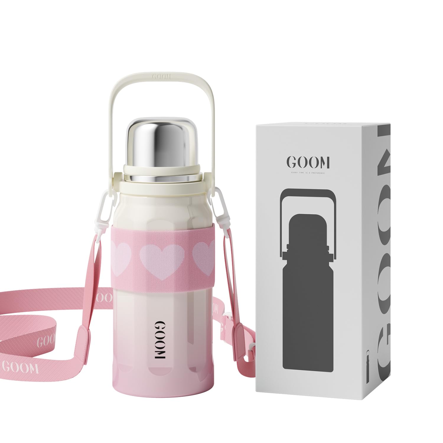 

GOOM Большая чашка ситечко для чая ремешок холодная нержавеющая сталь вакуум легко для чашки-пули термос, 900 мл, Вместимость, Термос, В комплекте, В комплекте, В комплекте,