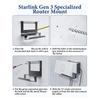 A96I-For Starlink Gen 3 Router Mount,Mesh Router Gen3 & Power Supply 2-In-1 Metal Wall Mount Kit,For Starlink Mounting Kit