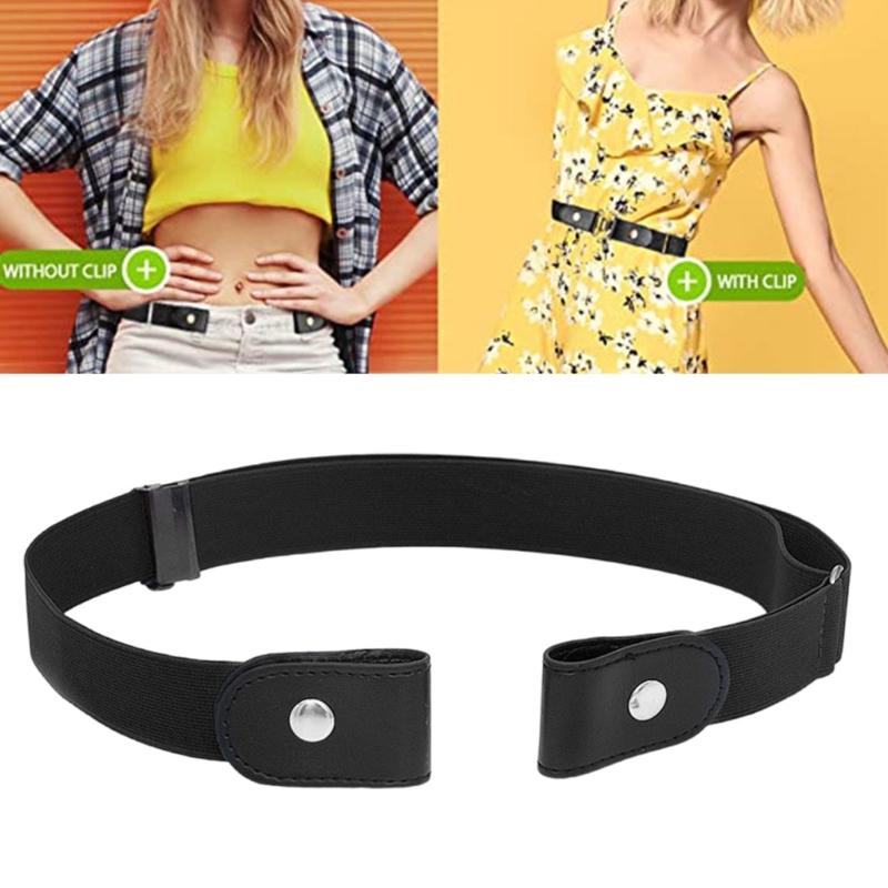 Elastic Belt With Durable Buckles Perfect For Office Party Or Travel 3cm Width 100cm Length 8 Colors Choices