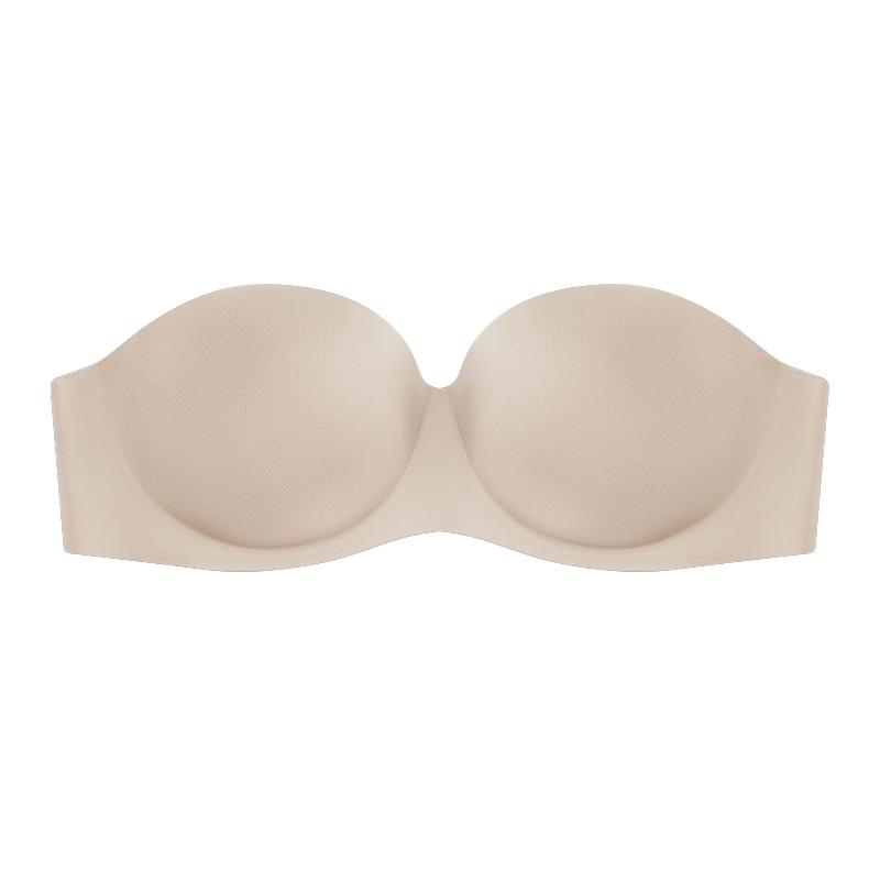 Trägerloser, unsichtbarer BH für Damen, austauschbar, durchsichtige Schnalle, Braletter, Push-Up, halbe Tasse, Tank-Top, sexy Unterwäsche