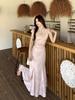 Plus Size Women's Summer Stand Collar Jacquard Slim Fit Qipao