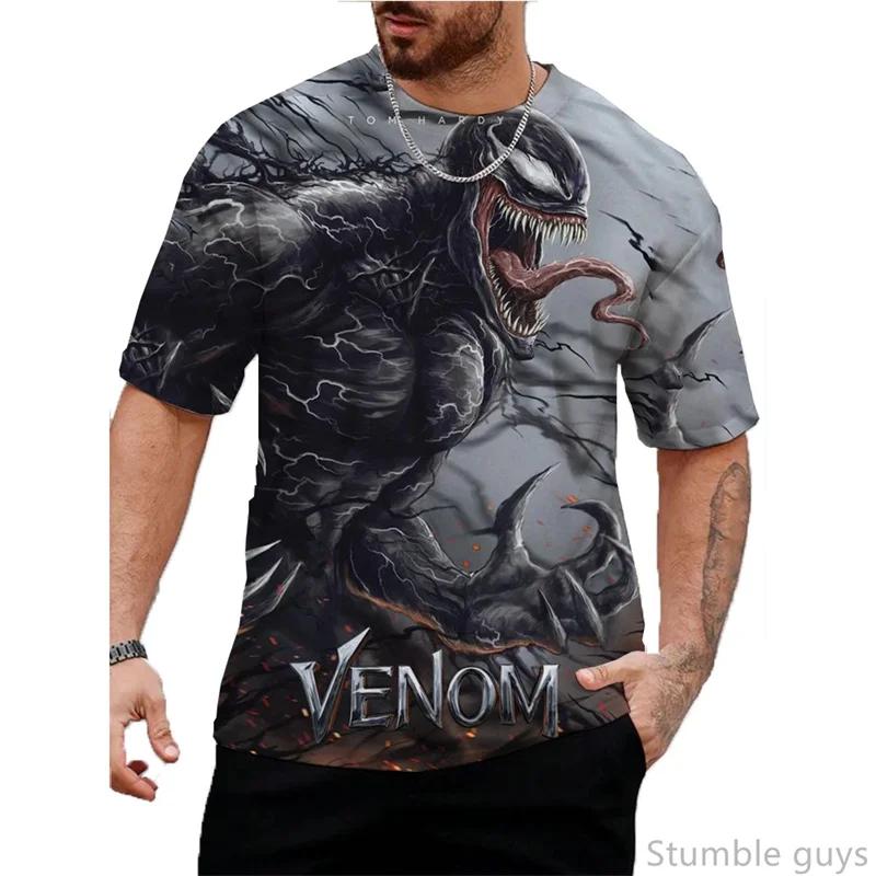 Kids Summer Venom Man Women Tshirt T-shirt Boys Clothes Girls Cartoon Short Sleeve