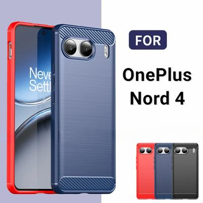 Für OnePlus Nord 4 Hülle Für OnePlus Nord 4 5G Hülle Funda Stoßfeste gebürstete TPU-Schutzhülle Telefonrückseite Für OnePlus Nord 4