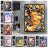 Japanese Classic Anime Pokemon Eevee Poster Prints Cute Cartoon Characters Canvas Painting Living Room Decorative Birthday Gifts