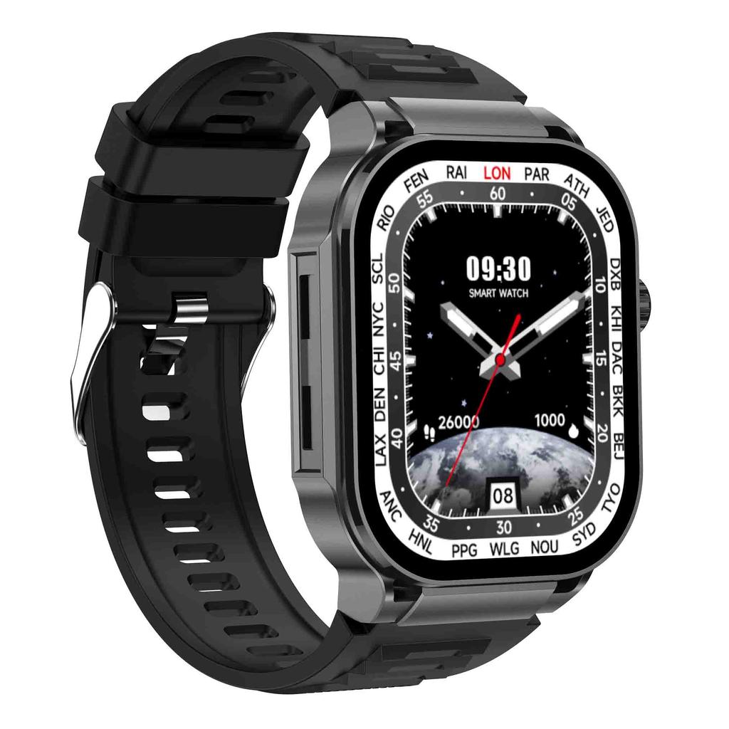 G40 2,06 Zoll AMOLED Smartwatch Gesundheitsmonitor Bluetooth-kompatibles Anrufen Fitness-Tracker für Android iOS