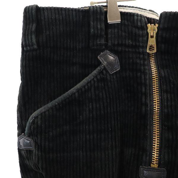 VINTAGE Black Corps Corduroy pants black Logger Pants Men's Used