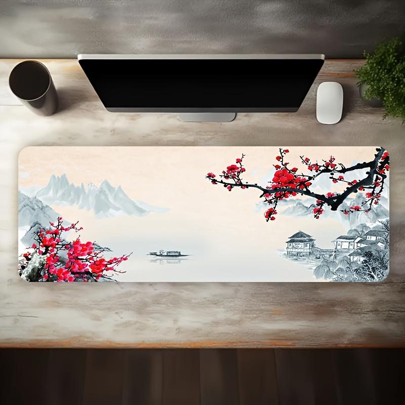 Premium Desk Mat Mouse Pad Wide Desk Mat Cloth Surface Non Slip Rubber Base for Gaming PC Laptop Keyboard Desk Setup Desk Protec