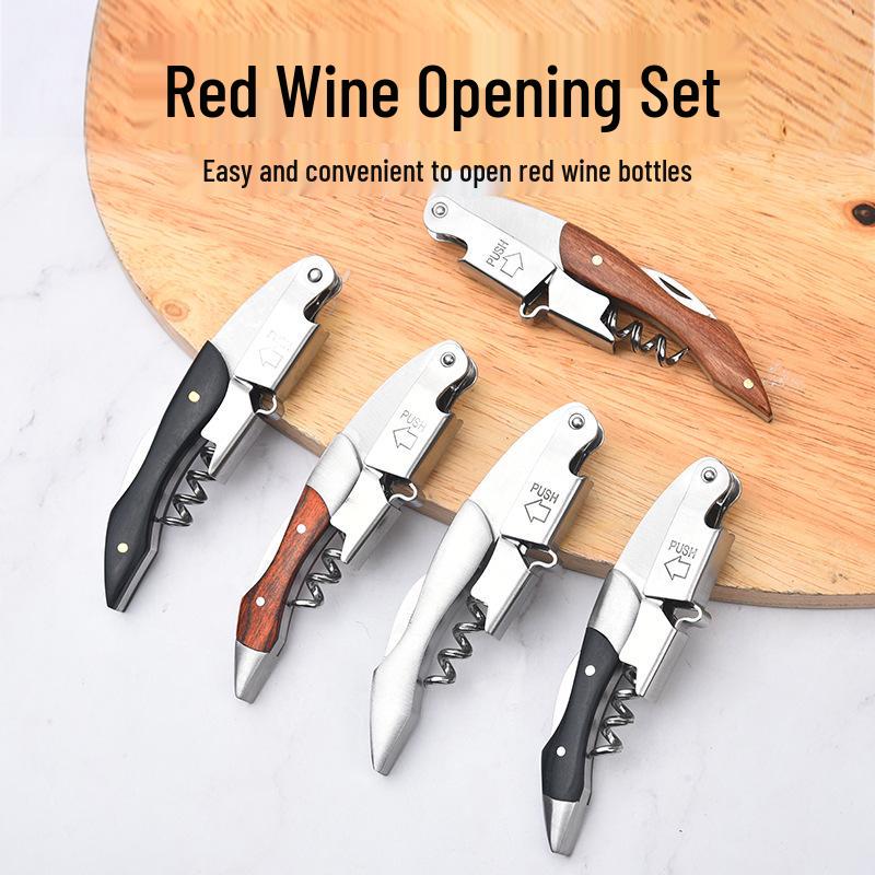 Stainless Steel Multi-functional Red Wine Corkscrew Opener Set