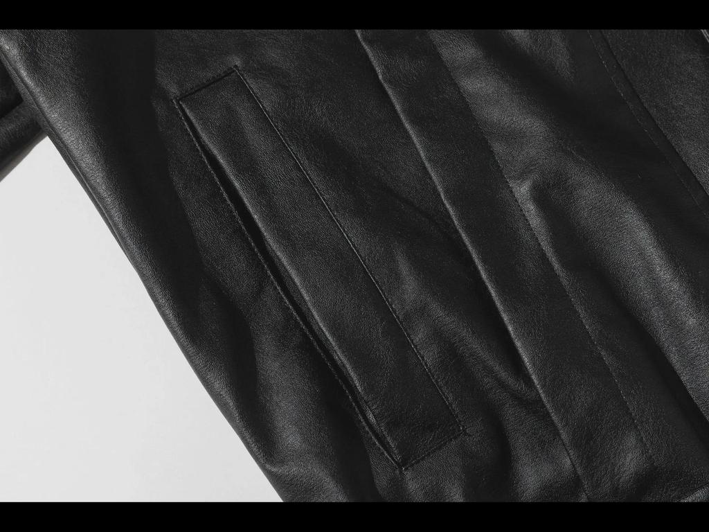 Urban Fanpin 2024 Autumn Men's High-End Retro Leather Motorcycle Jacket