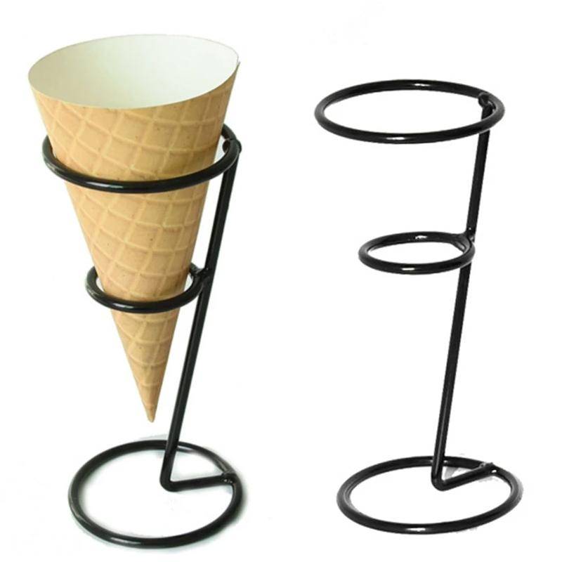 1PC Display Rack Convenience Store Ice Cream Rack DIY Ice Cream Stand Creative Holder Desktop Black Shop Sundries Accessories