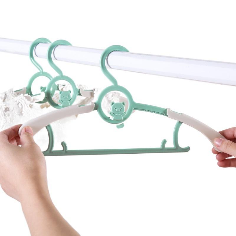 Baby Clothesline Retractable Non-Slip Children's Small Clothes Hanger Multi-Function Home Use Drying Rack for Newborns