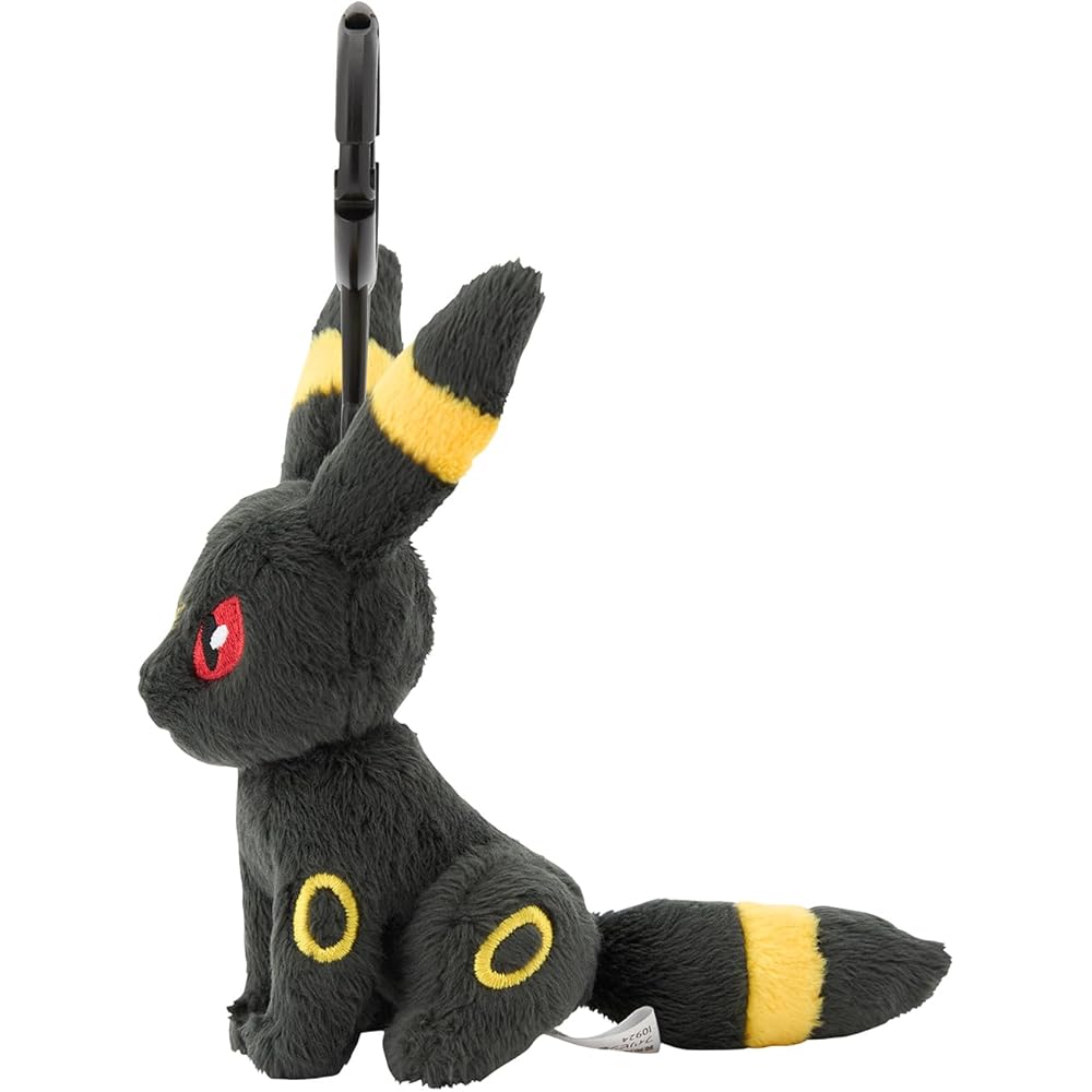 Pokemon Center Original Blacky Mascot with Carabiner Keychain Plush Toy