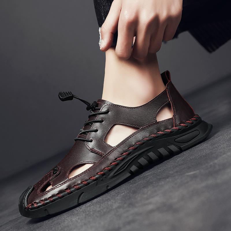 Fashion Comfortable Handmade Sandals Minimalist Gentleman Style Formal Business and Office High Quality Breathable Men's Shoes Hot New