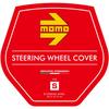 MOMO WAVE Steering Wheel Size Cover, Italy, Milan, S, Black/Yellow