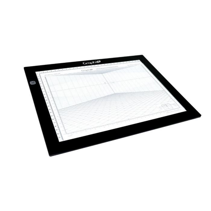 Table lumineuse A4 - Graph'it - Modèle 0912 - Ultra-plate 6mm - LED - Adaptateur inclus
