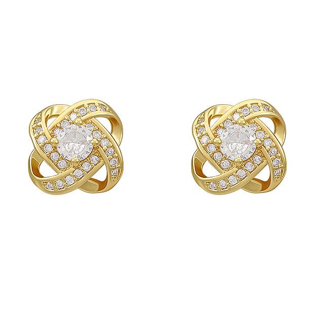 French Retro Zircon Pearl Earrings: Light Luxury 925 Silver Needle Jewelry