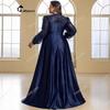Plus-Size Ball Gown Evening Dress, Elegant and Luxurious Sequined Party Cape, V-Neck Long-Sleeve Dress, Birthday Gown, Long Dress