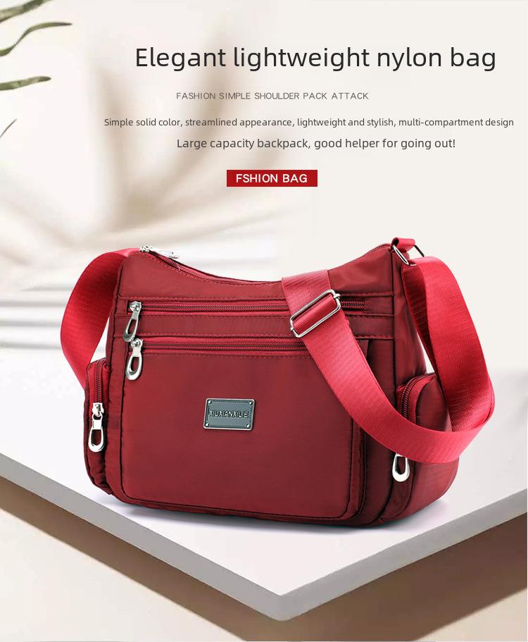 2024 Women's Multi-layer Large Capacity Lightweight Oxford Bag - Shoulder, Messenger, or Backpack