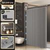 Punch-Free Suction Cup Shower Curtain Set
