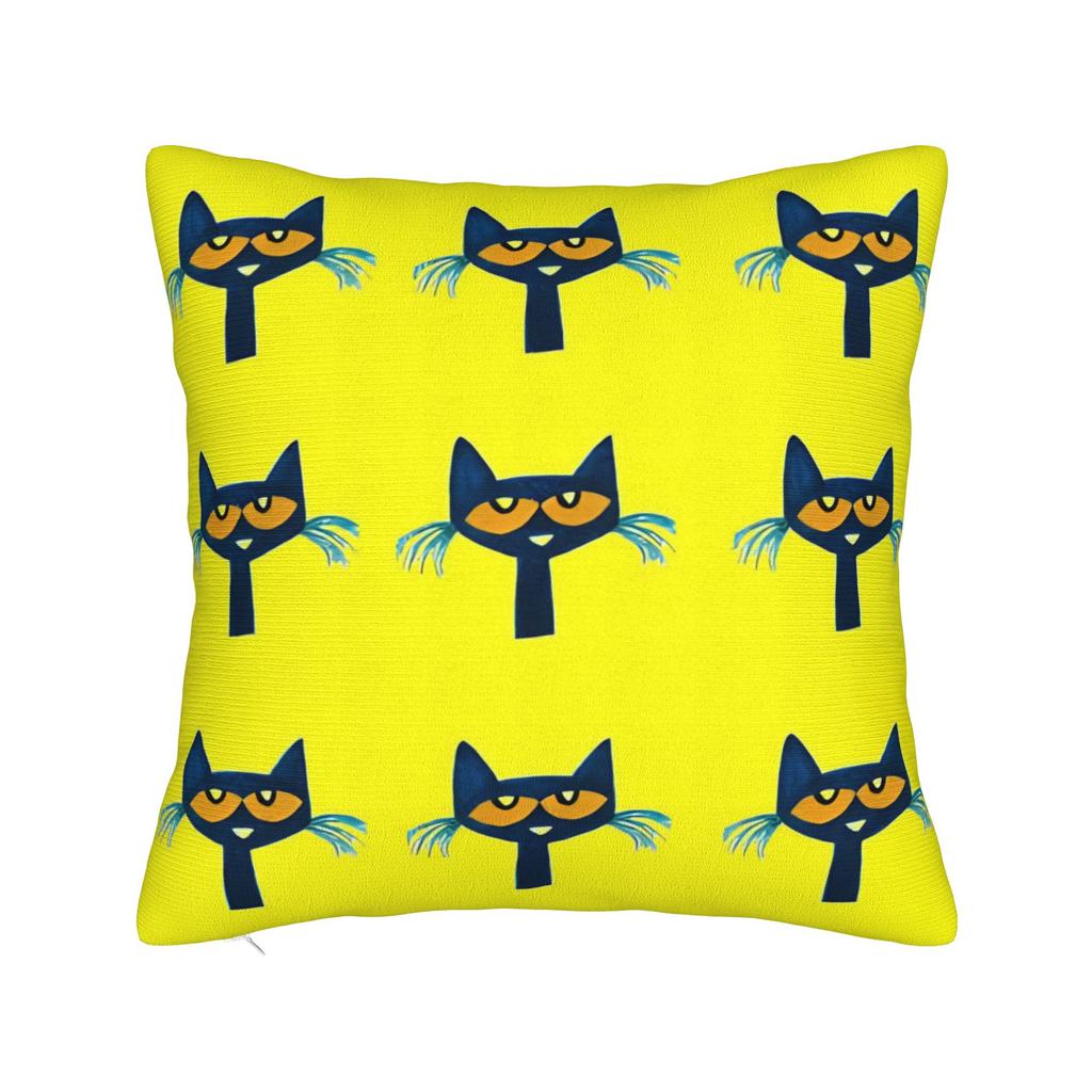 Pete The Cat Cartoon Pillowcase Polyester Cushion Cover Gift Throw Pillow Case Cover Home Dropshipping 18'