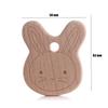 1Pcs Wooden Rodent Teethers Baby Cartoon Animals Rainbow Ice Cream Beech Teether Pendant For Baby Pacifier Chain Nurse Gifts Toy