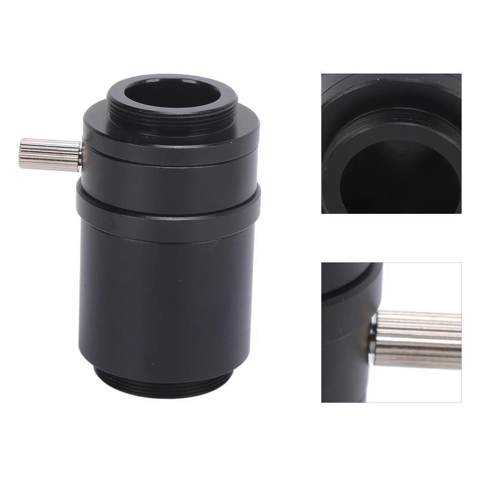 1X C Mount Lens Adapter   Thread Microscope Camera Adapter for Trinocular Stereo Microscope