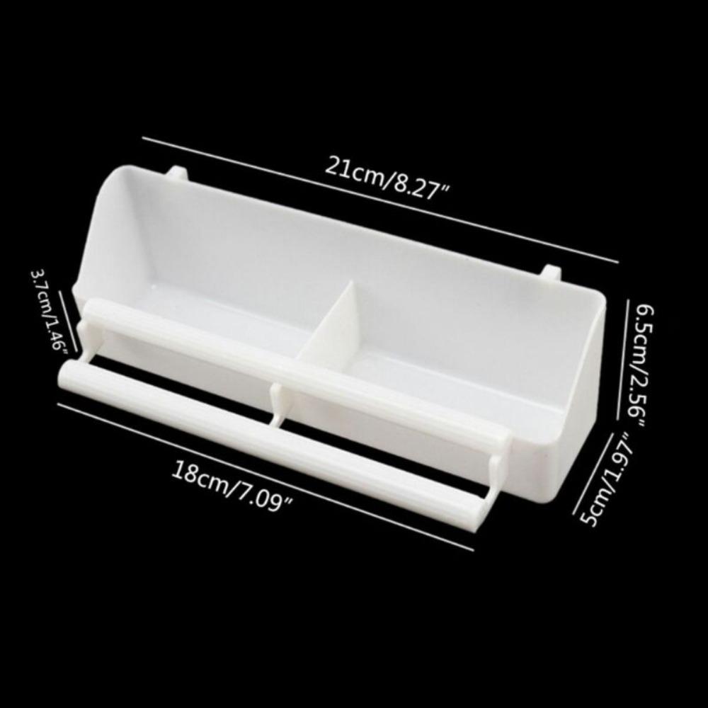 Plastic Cage Cup Water Drinker Parrot Supplies Bird Feed Trough Bird Feeder Feeding Bowl Food Dish