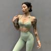 European and American Sexy Workout Yoga Bra Intimates Women's Cut Out Beauty Back Exercise Shockproof Push-up Adjustable Shoulder Strap Vest