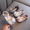 Sommer Mädchen Flache Prinzessin Sandalen Mode Pailletten Bogen Strass Baby Schuhe Kinder Schuhe Für Party Hochzeit Sandalen E618