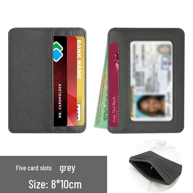 Unisex PU Leather Eyeglass Frames Card Holder with Multiple Large Capacity Card Slots – Ultra-Thin Design