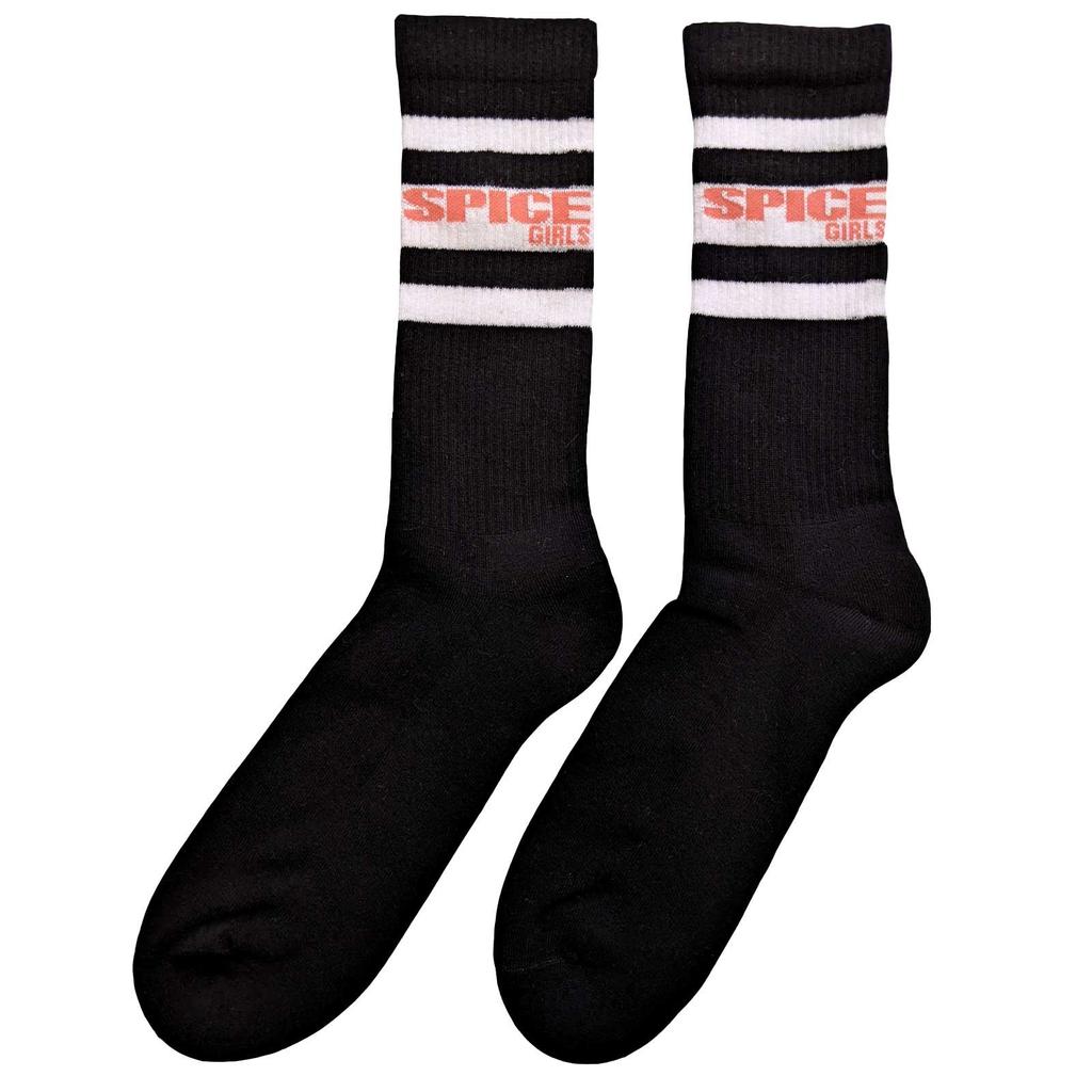 Spice Girls Unisex Adult Stripe Logo Socks