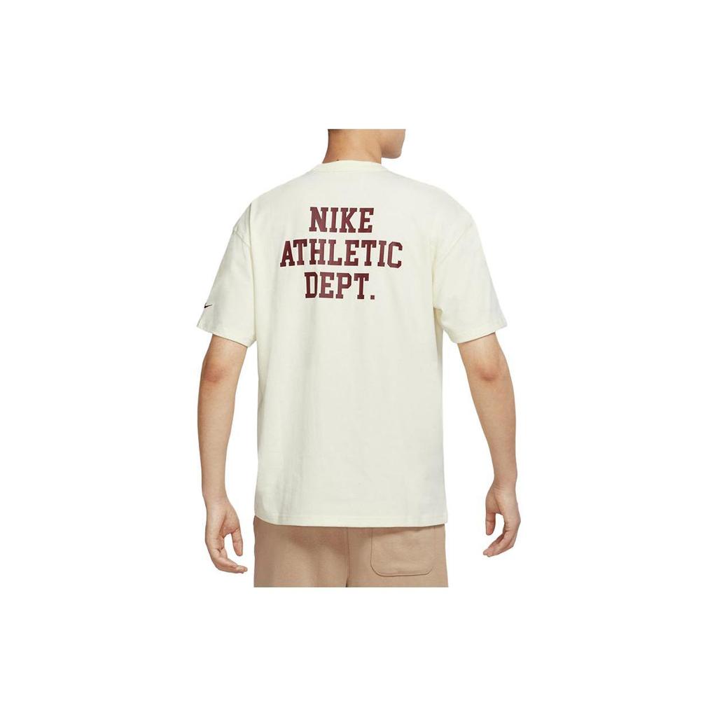 Nike T Shirts Men's Beige Crew Neck Moderate Straight Fit FD0306-715