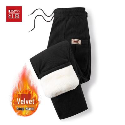Hodo Women's Fleece-Lined Corduroy Straight-Leg Pants