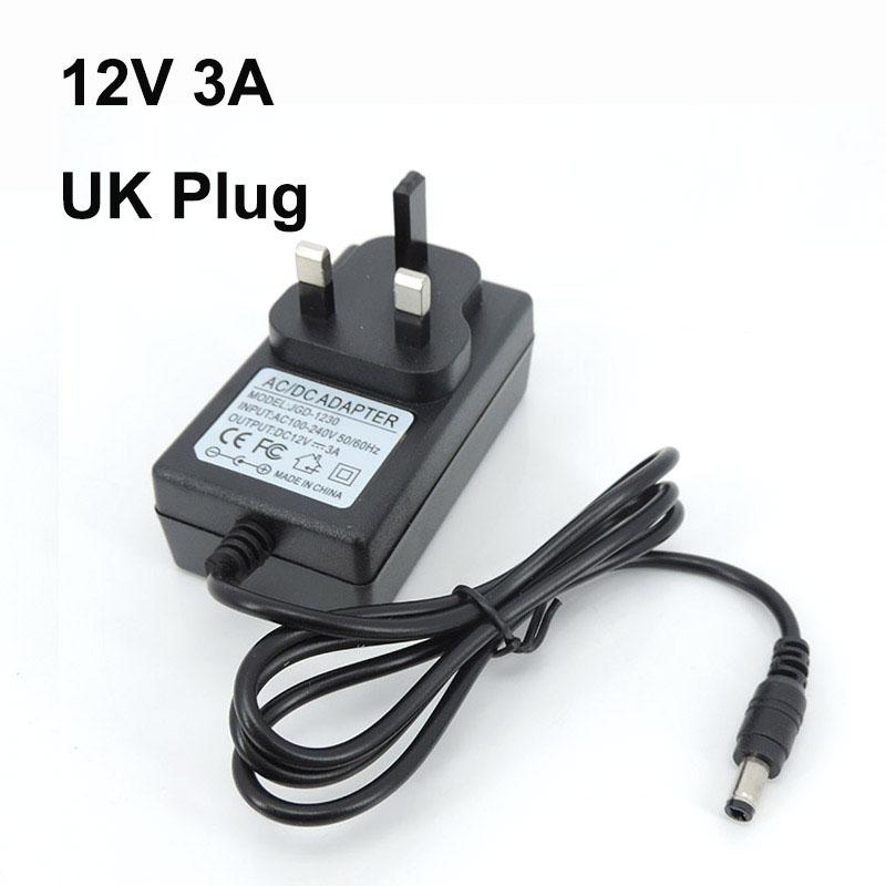 AC TO dc 12V 3A 3000MA EU US AU UK Power Supply 12V Transformer AC 220V TO 12V AC Power Adapter for LED strip Driver--