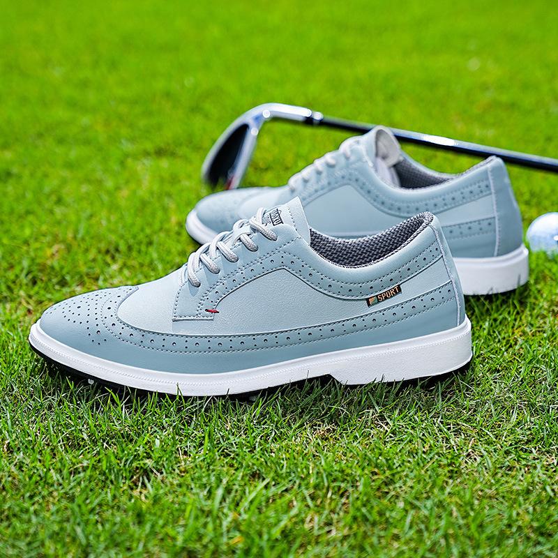 

Directly from the manufacturer men s golf shoes large size British style casual sports shoes lightweight wear-resistant men s shoes 39