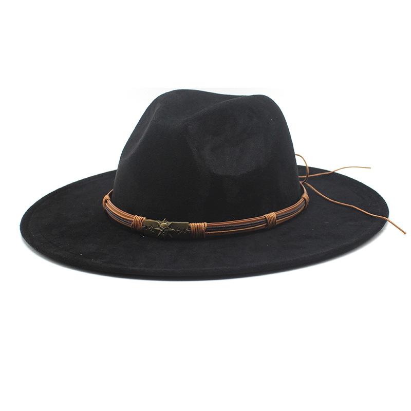 Tibetan Top Hat Western Cowboy Hat Sun Hat Men And Women Skull Head Suede Jazz Knight Hat
