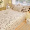 Cotton Bed Flat Sheet for Double Bed Plain Top Sheets Single/Queen/King Flowers Flat Bedsheets Soft Home Bed Linen Sheets