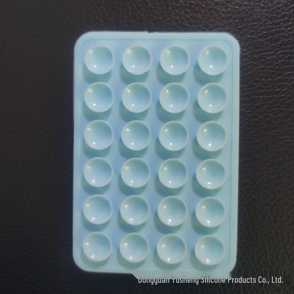 Square 24-Hole Thickened Silicone Phone Holder Suction Cup Sticker